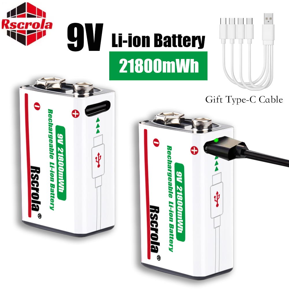 USB-C 충전식 9V 리튬 이온 배터리 21800mW - Smoke Detector Interconnected 리뷰 및 가격