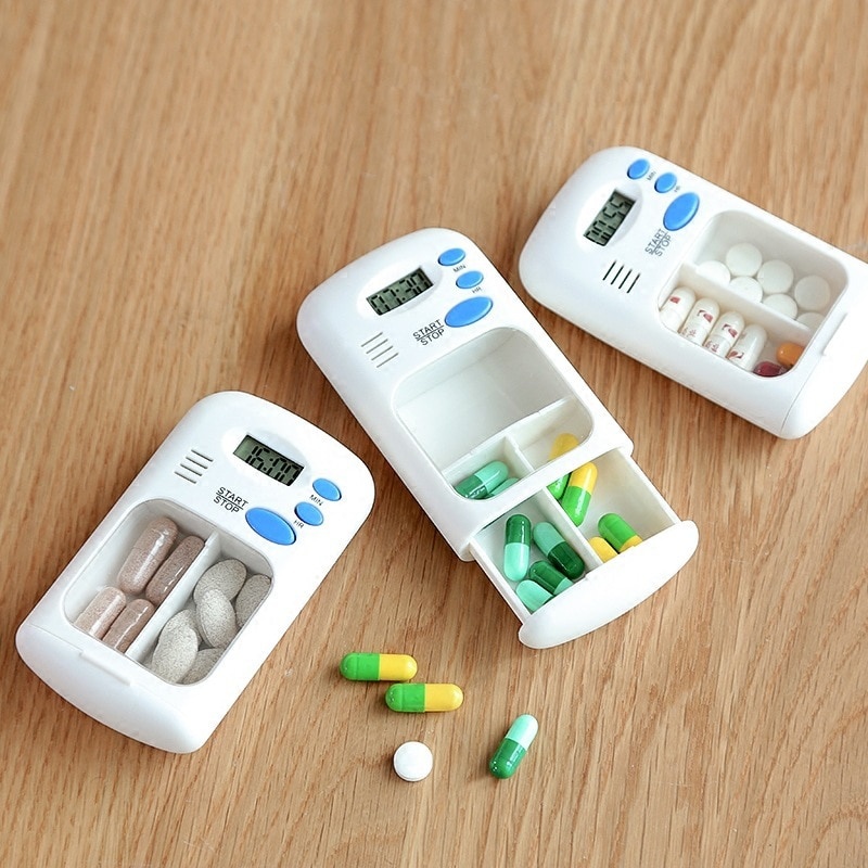 미니 휴대용 알약 알림 약물 알람 타이머 전자 상자 주 - Medicine Cabinet Lock 리뷰 및 가격
