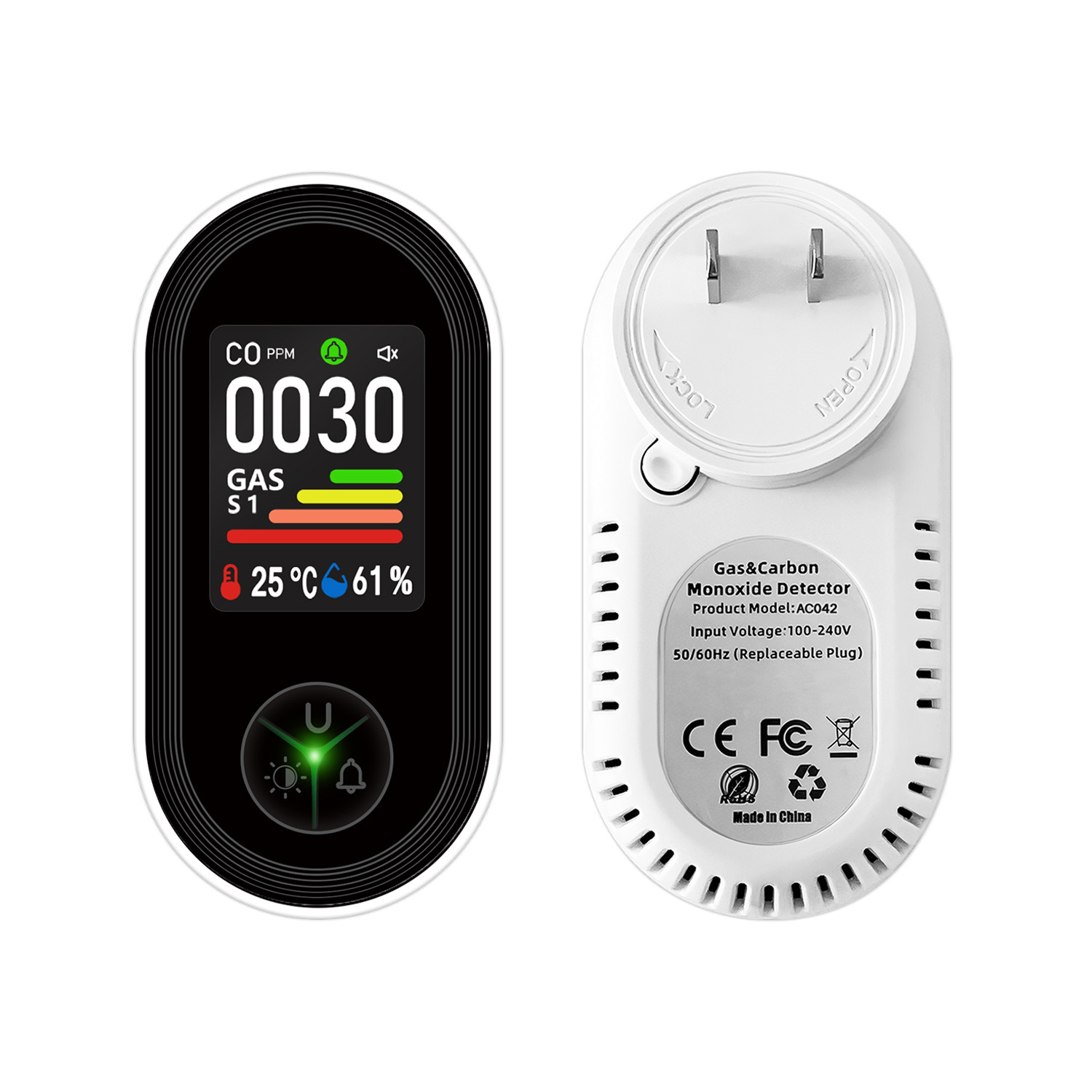 OEM 플러그인 4-in-1 CO 감지기 및 가연성 가 - Co Detector Plug 리뷰 및 가격