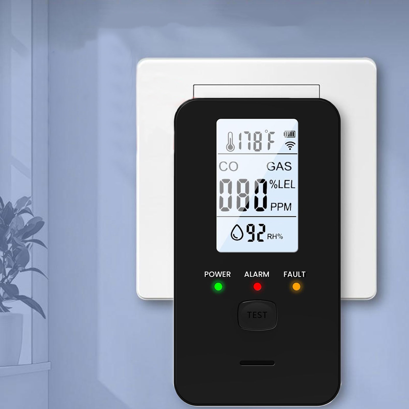 4-in-1 가스 및 일산화탄소 감지기 LED 컬러 디 - Co Detector Plug 리뷰 및 가격